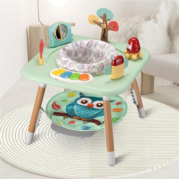 PlayPals Baby Activity Jumper 360° Rotating Seat 5 Heights Green