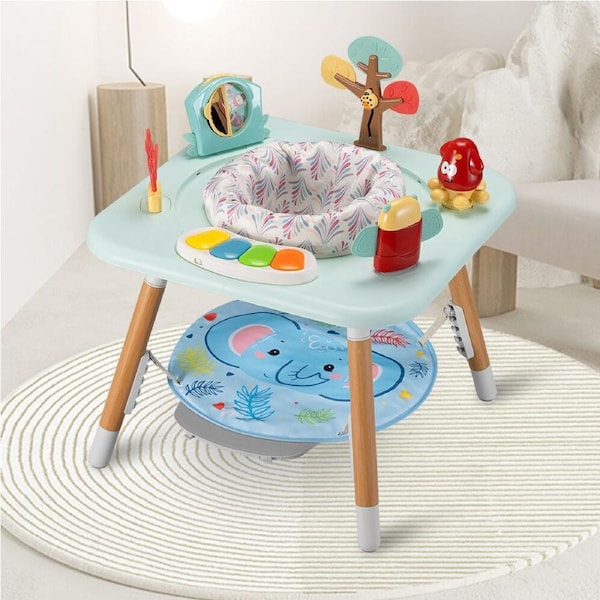 PlayPals Baby Activity Jumper 360° Rotating Seat 5 Heights Blue
