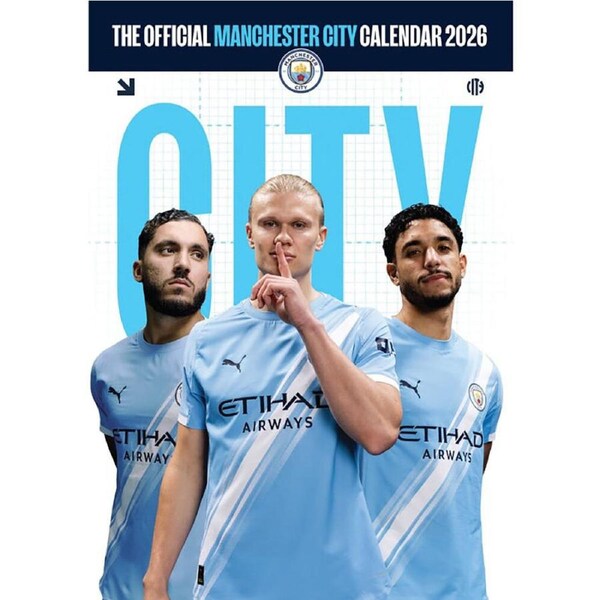2026 Calendar Manchester City FC Official A3 Vertical Wall, Danilo D38145