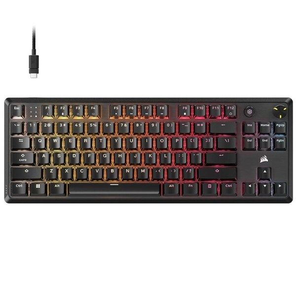 Corsair K70 CORE TKL RGB Wired Mechanical Gaming Keyboard - MLX Red Switch (CH-911911E-NA)