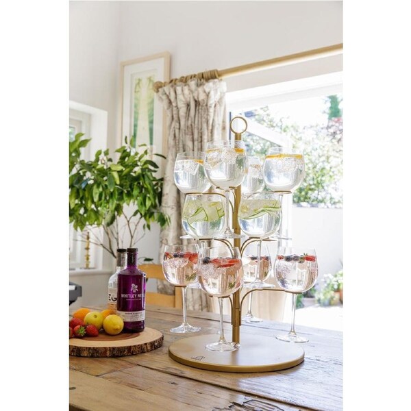 Artesa Stainless Cocktail and Nibbles Serving Tree 34 x 34 x 54cm - Gift Boxed