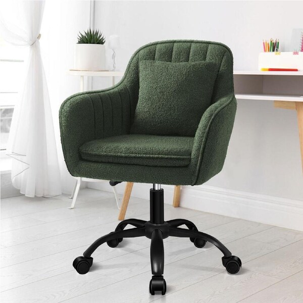 ALFORDSON Boucle Office Chair Orla Green