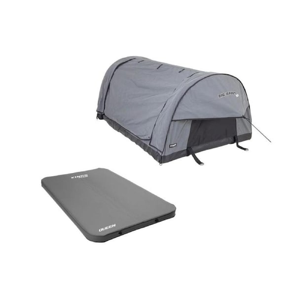 Kings Big Daddy Double Inflatable Swag + Prem Self-Inflating Mattress Queen Size