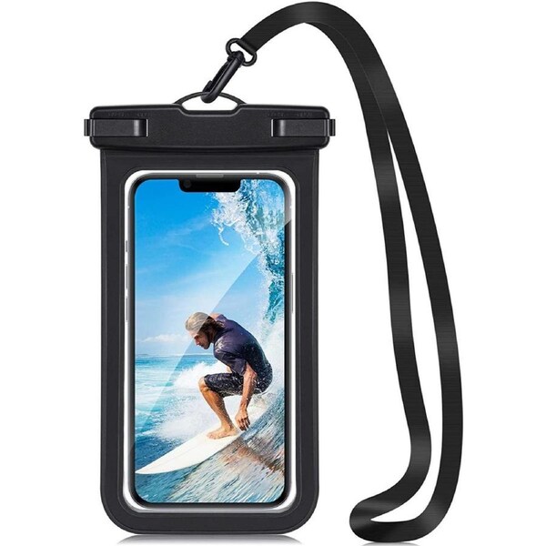 Universal Waterproof Bag Pouch Dry Case For Galaxy A51 - Black