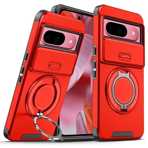 Sliding Camshield Ring Holder For Google Pixel 9 Pro - Red