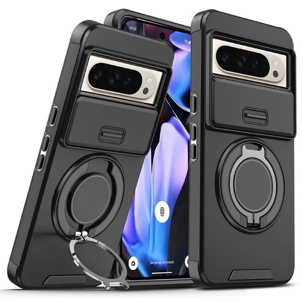 Sliding Camshield Ring Holder For Google Pixel 9 Pro XL - Black