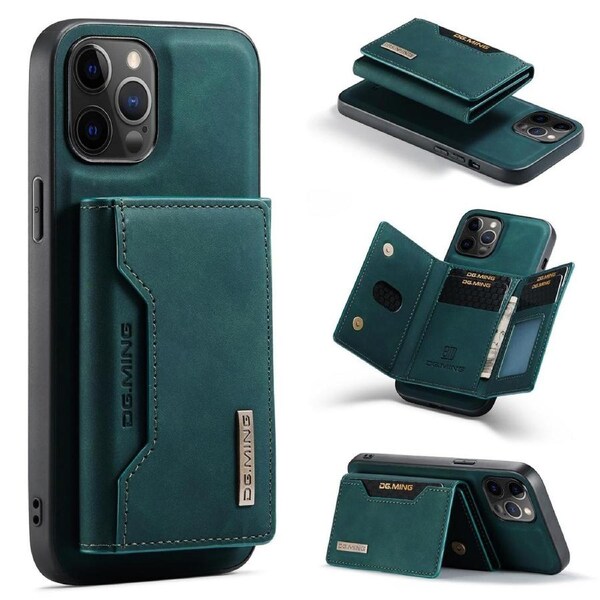 DG.Ming M2 Series 3 Fold Wallet For iPhone 12 Pro Max - Green