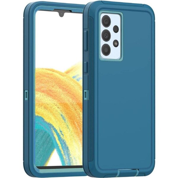 Tradies Case For Galaxy A33 5G - Light Blue Heavy Duty Shockproof Defender Military Grade