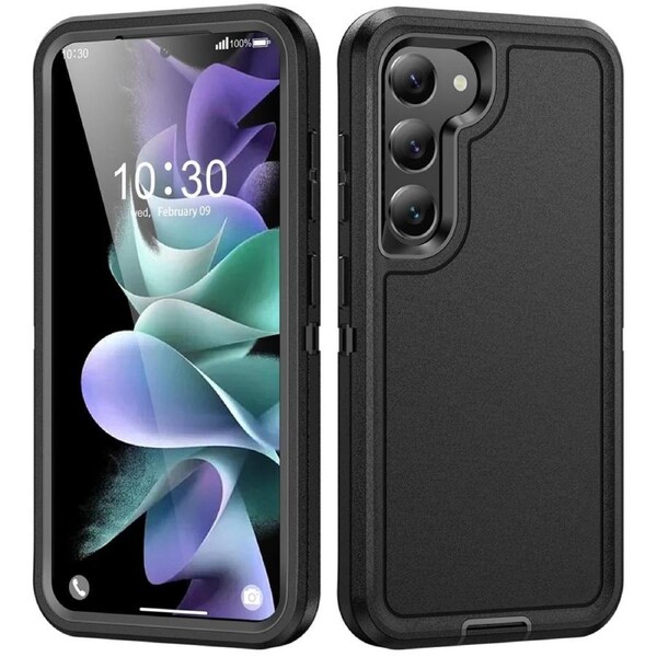 Tradies Case For Galaxy S24 - Black Heavy Duty Shockproof Defender Military Grade