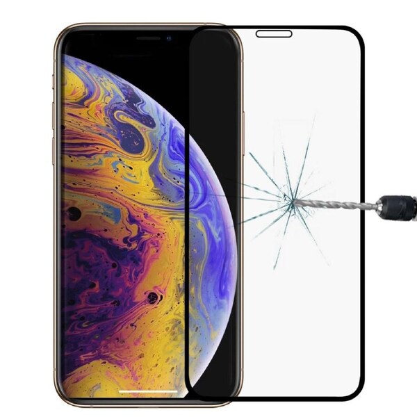 9D Full Cover Premium Tempered Glass For iPhone 12 Mini - Black
