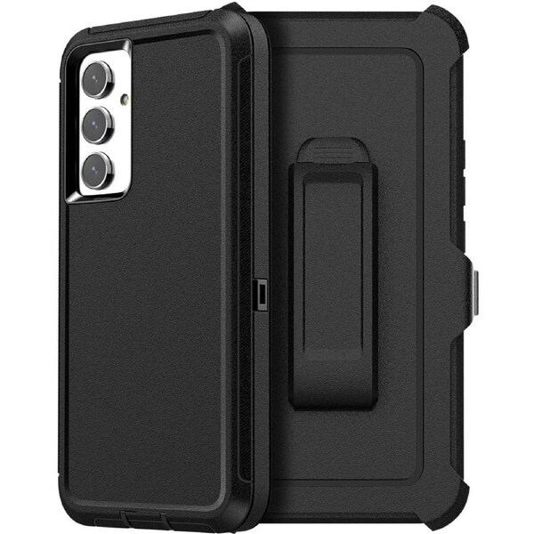 Military Grade Defender Holster Case For Galaxy A34 5G - Black