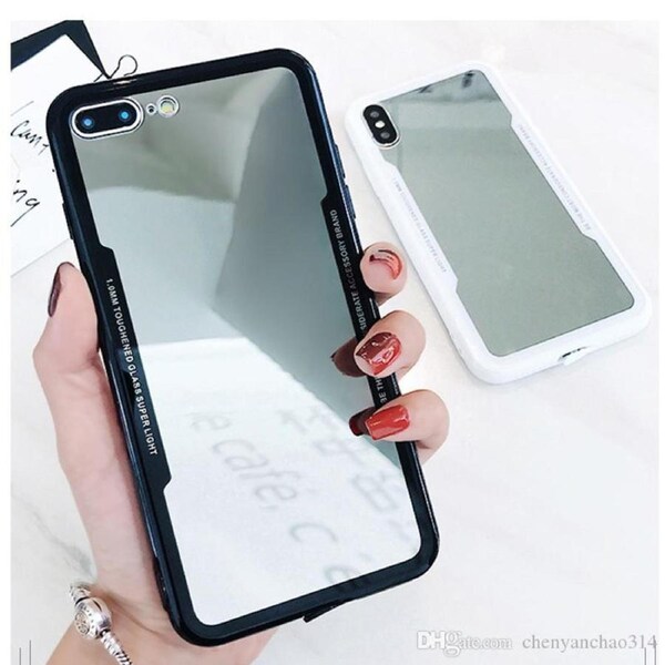 Clear Acrylic Protective Case For iPhone 6 / 6S - Black