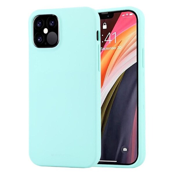 Goospery Soft Feeling Case For iPhone 12 - Mint Green