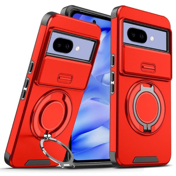 Sliding Camshield Ring Holder For Google Pixel 9a - Red
