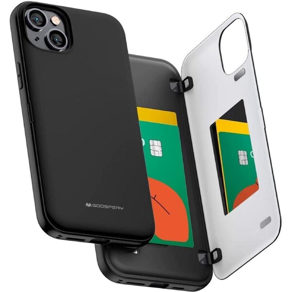 Mercury Magnetic Door Case For iPhone 14 Plus - Black