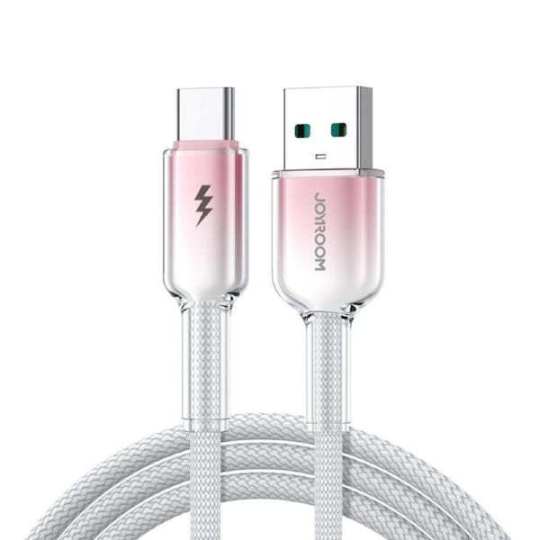 Joyroom White 1.2m S-A42 USB-A to USB-C 3A Fast Charging & Data Cable