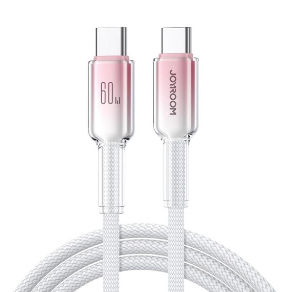Joyroom S-A42 USB-C to USB-C 60W Fast Charging Cable 1.2m (White)