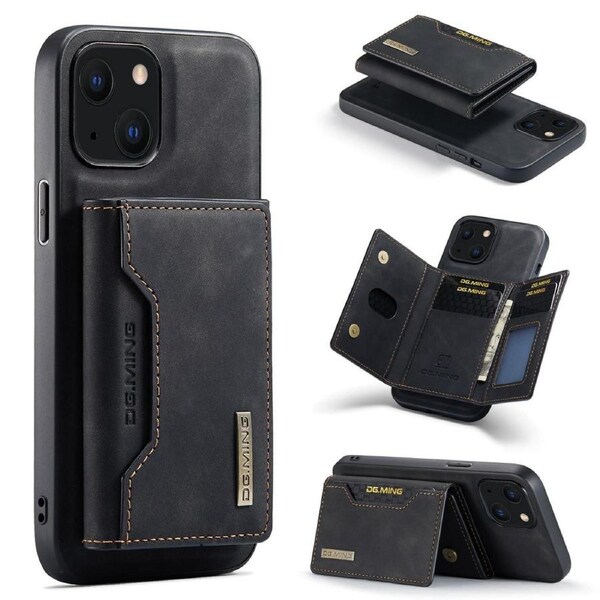 DG.Ming M2 Series 3 Fold Wallet For iPhone 13 Mini - Black