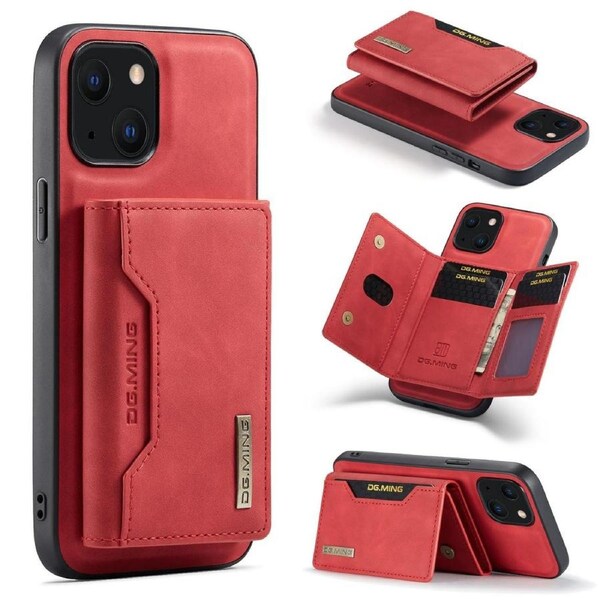 DG.Ming M2 Series 3 Fold Wallet For iPhone 13 Mini - Red