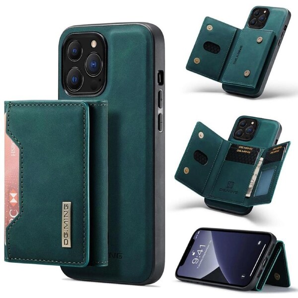 DG.Ming M2 Series 3 Fold Wallet For iPhone 13 Pro - Green