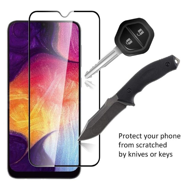 9D Full Cover Premium Tempered Glass For Galaxy A70 - Clear