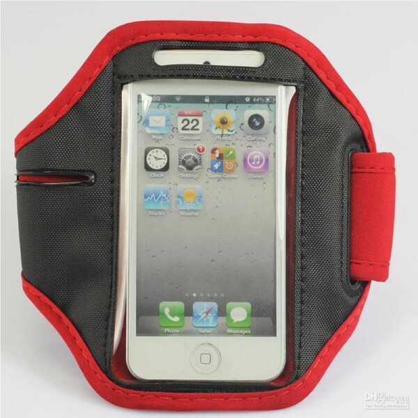 Neoprene Armband For iPhone 4 / 4S - Red