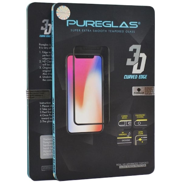 PureGlas 3D Curved Tempered Glass For iPhone 13 Pro - Clear