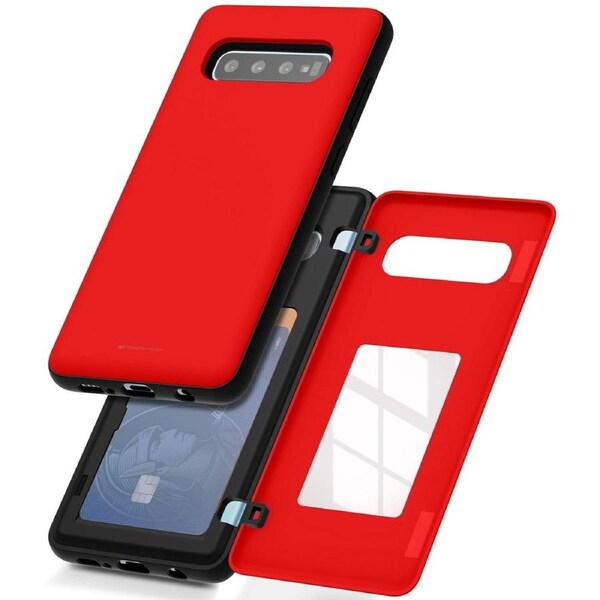 Mercury Magnetic Door Case For Galaxy S10+ Plus - Red