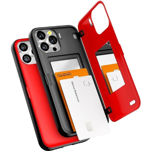 Mercury Magnetic Door Case For iPhone 13 Pro Max - Red