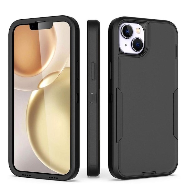 Compact Military Armour Case For iPhone 15 - Black