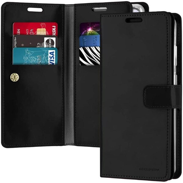 Goospery Mercury Mansoor For Galaxy S20+ Plus - Black Diary Wallet Phone Case