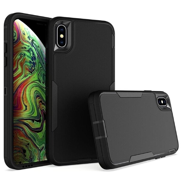 Compact Military Armour Case For iPhone XS Max - Black