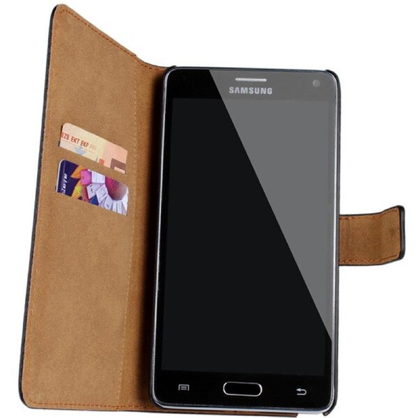 Genuine Leather Wallet For Galaxy Note 10+ - Black