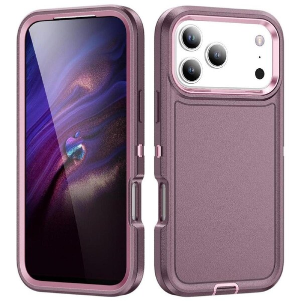 Tradies Case For iPhone 17 Pro - Purple Heavy Duty Shockproof Defender Military Grade