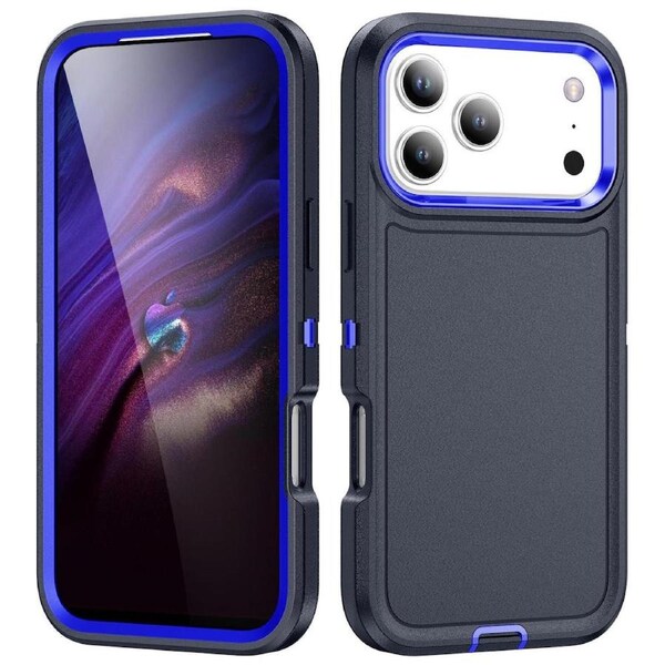 Tradies Case For iPhone 17 Pro - Navy Heavy Duty Shockproof Defender Military Grade