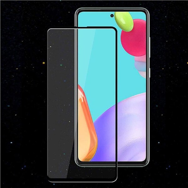 9D Full Cover Premium Tempered Glass For Galaxy A73 5G - Black