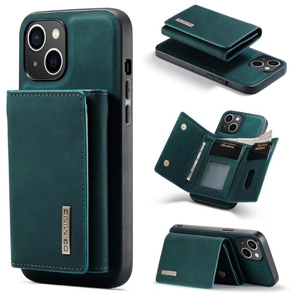 DG.Ming M2 Series 3 Fold Wallet For iPhone 15 Plus - Green