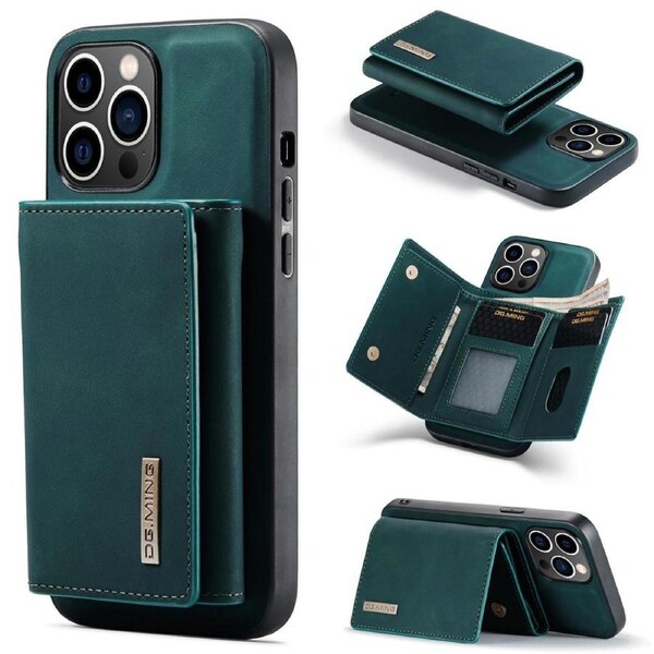 DG.Ming M2 Series 3 Fold Wallet For iPhone 15 Pro - Green