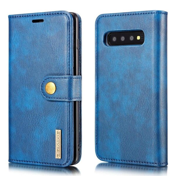 DG.Ming Wallet with Magnetic Case For Galaxy S10+ Plus - Blue