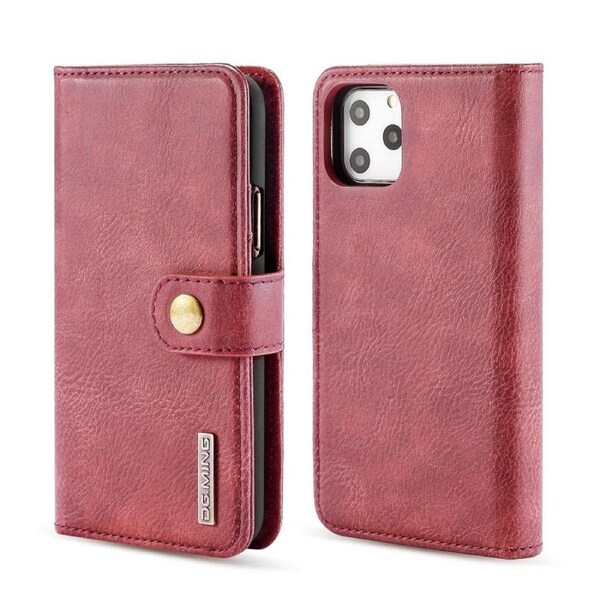 DG.Ming Wallet with Magnetic Case For iPhone 11 Pro Max - Red