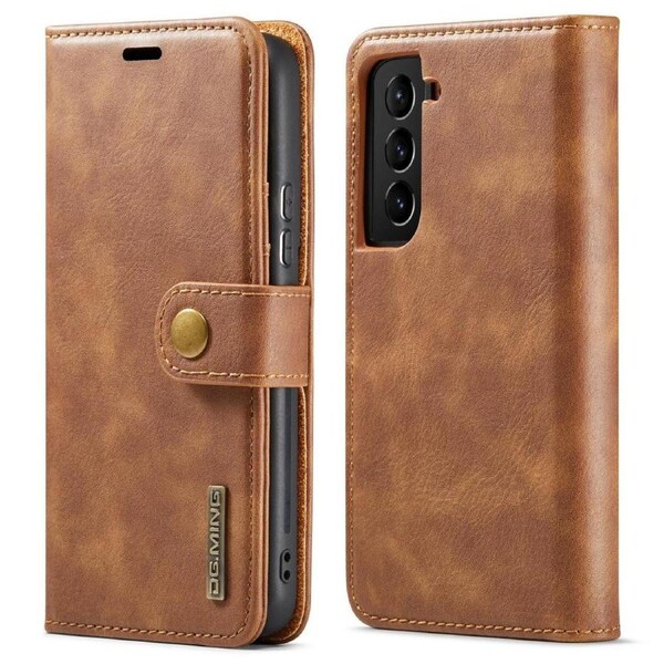 DG.Ming Wallet with Magnetic Case For Galaxy S22+ Plus - Brown