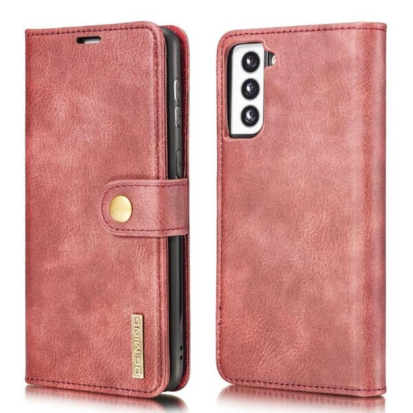 DG.Ming Wallet with Magnetic Case For Galaxy S21+ Plus - Red