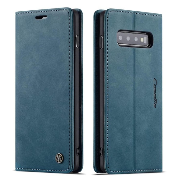CaseMe 013 Series Slim Compact Wallet Phone Case For Galaxy S10+ Plus - Blue
