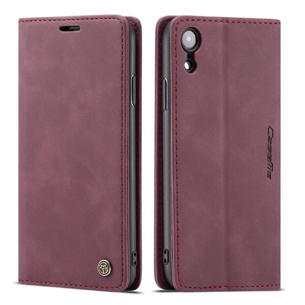 CaseMe 013 Series Slim Compact Wallet Phone Case For iPhone XS Max - Wine