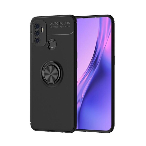 Slim Armor Metal Circle Case For OPPO A53 - Black