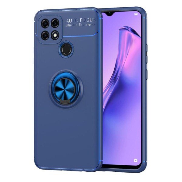 Slim Armor Metal Circle Case For OPPO A15 - Blue