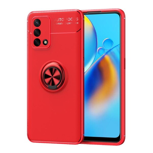 Slim Armor Metal Circle Case For OPPO A74 - Red
