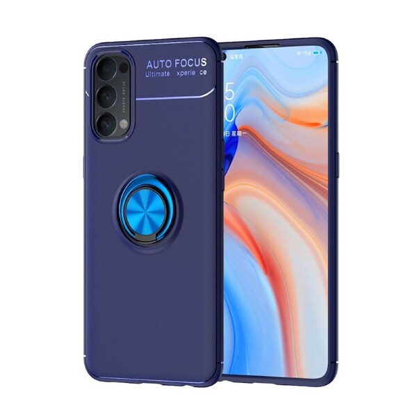 Slim Armor Metal Circle Case For Oppo Reno4 - Blue