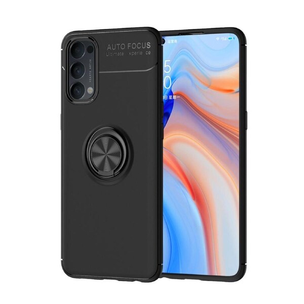 Slim Armor Metal Circle Case For Oppo Reno4 - Black