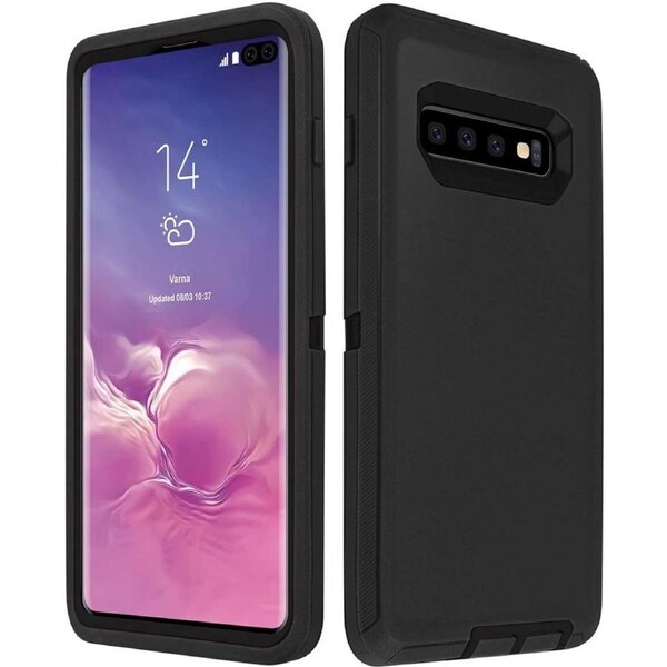 Tradies Case For Galaxy S10 5G - Black Heavy Duty Shockproof Defender Military Grade